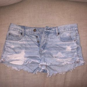 american eagle denim jean shorts